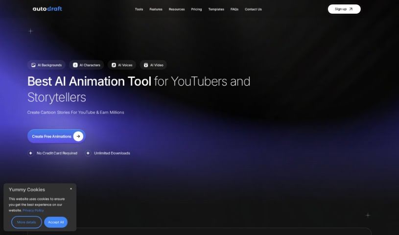 Screenshot of Autodraft AI