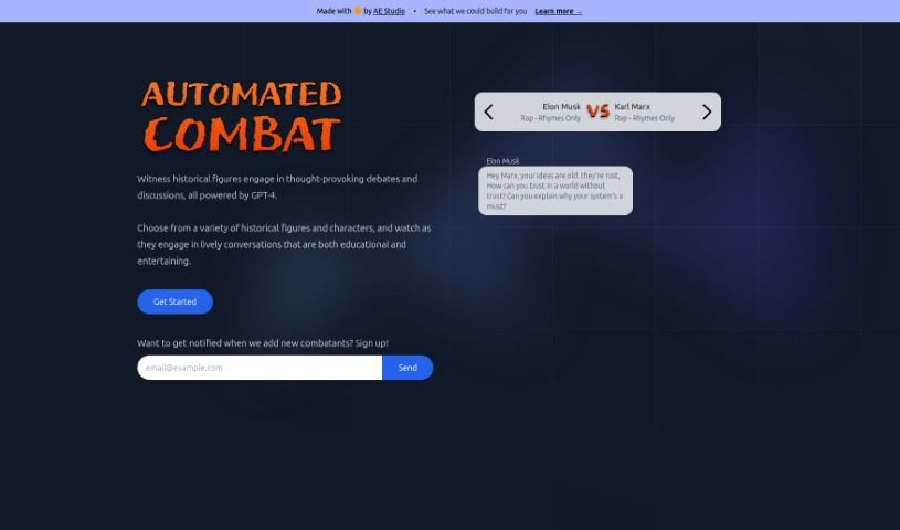 Screenshot of Automated Combat