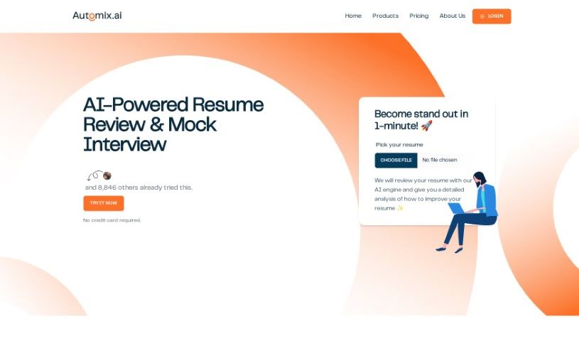 Screenshot of Automix.ai