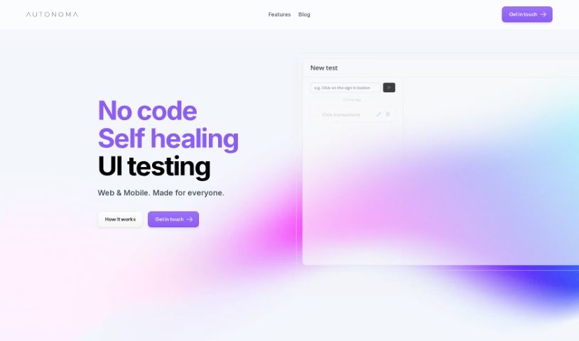 Screenshot of Autonoma