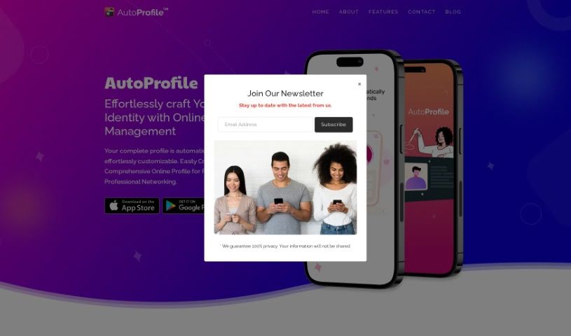 Screenshot of Autoprofile