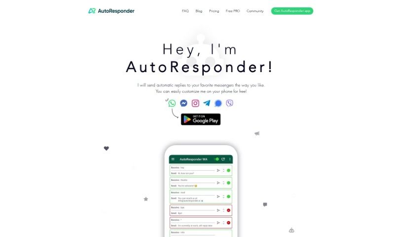 Screenshot of Autoresponder.ai
