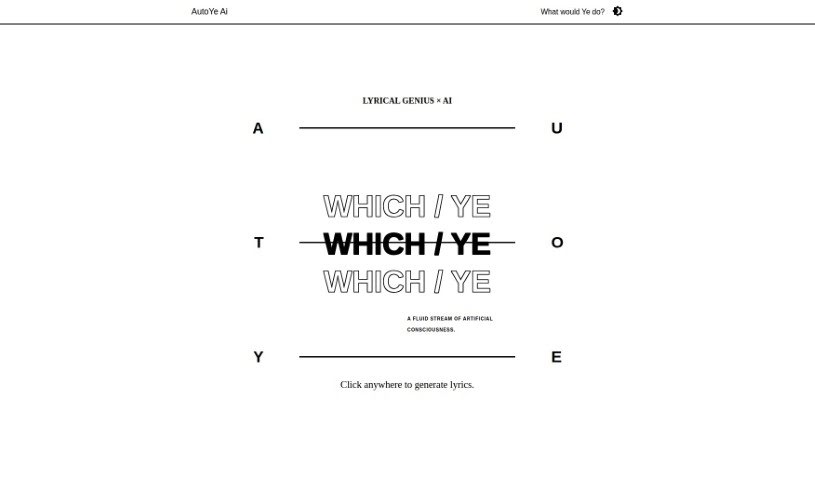 Screenshot of AutoYe AI