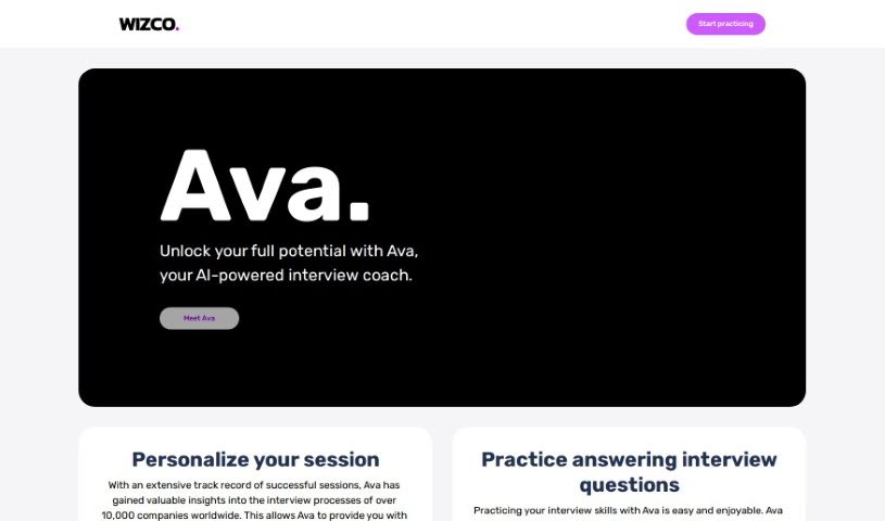 Screenshot of Ava By Wizco