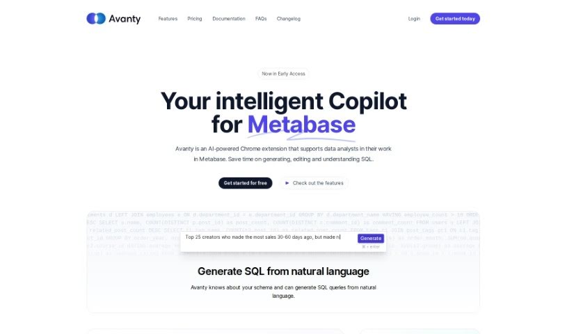 Screenshot of Avanty