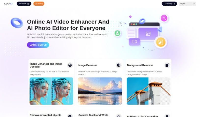Screenshot of Avc AI