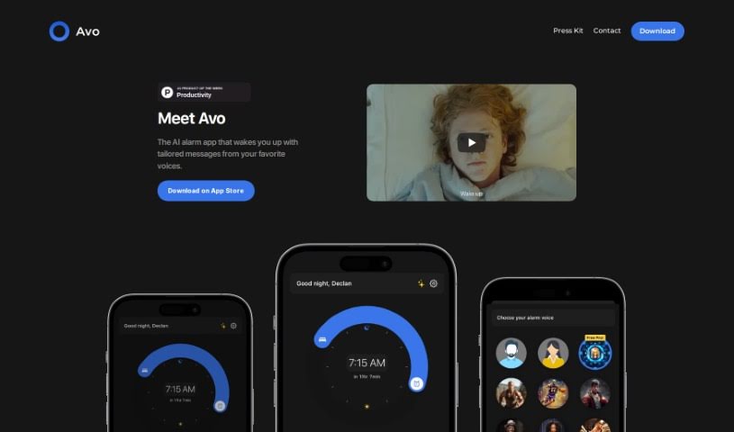 Screenshot of Avo Alarm