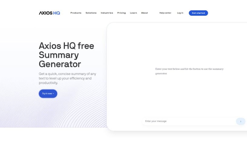 Screenshot of Axios HQ