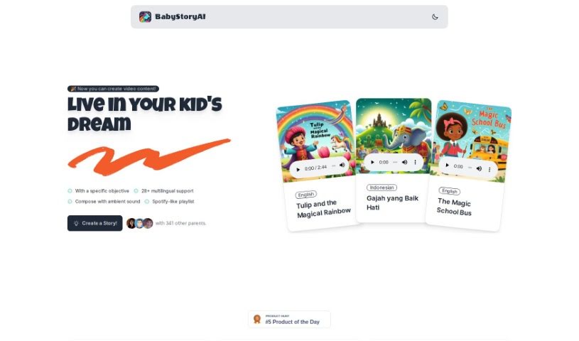 Screenshot of Babystoryai