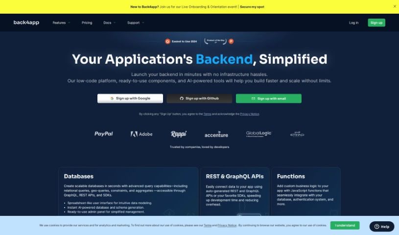 Screenshot of Back4App Agent