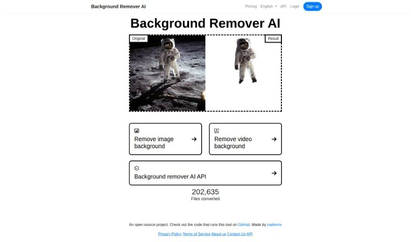 Screenshot of Background Remover Ai