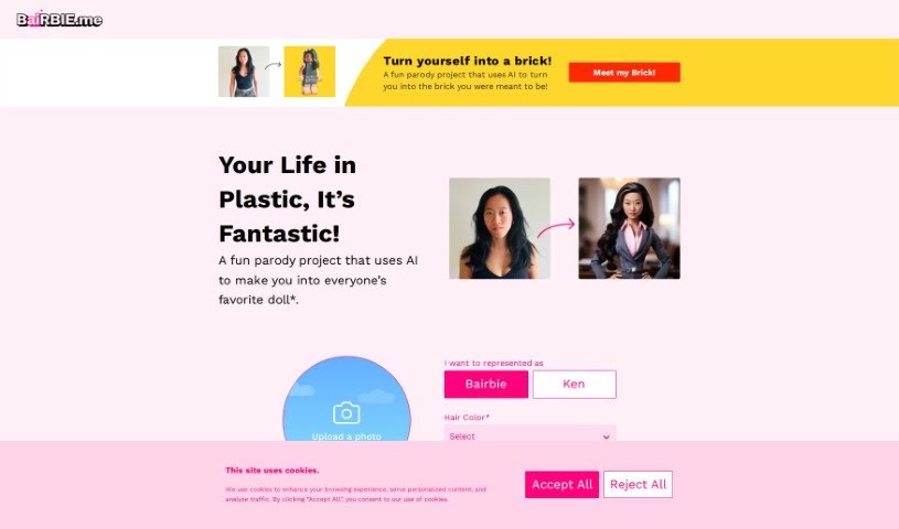 Screenshot of Bairbie.me