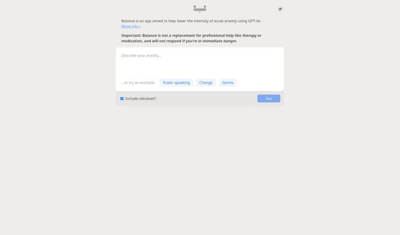 Screenshot of Balance