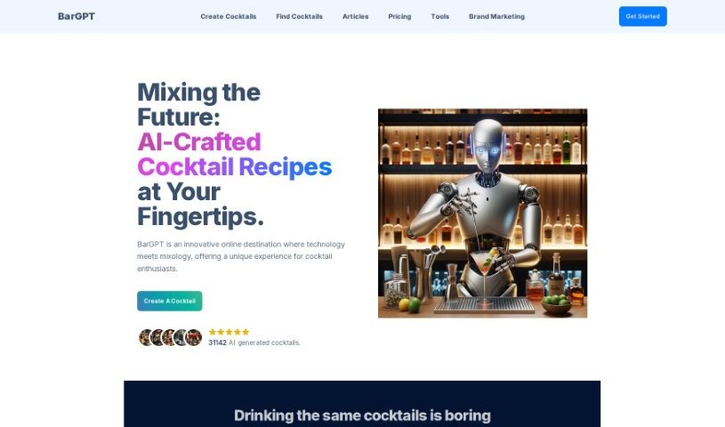 Screenshot of Bargpt