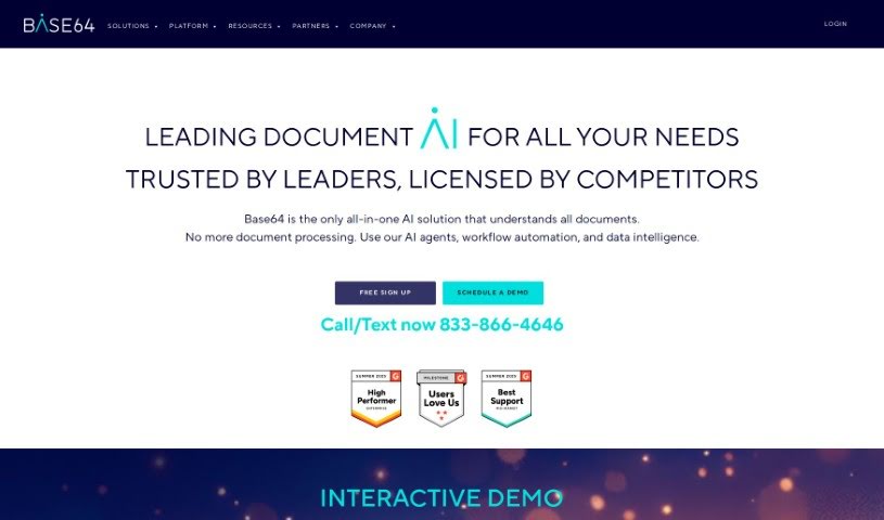 Screenshot of Base64.Ai