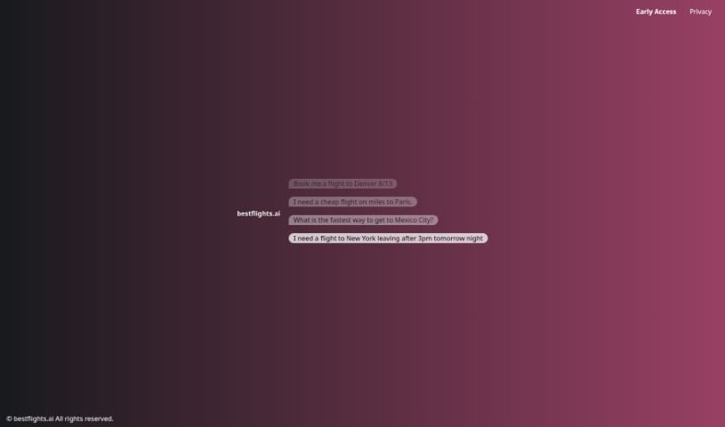 Screenshot of Bestflights.ai