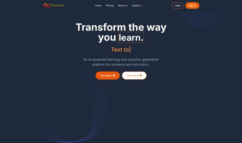 Screenshot of Bevinzey