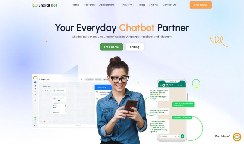 Screenshot of BharatBot