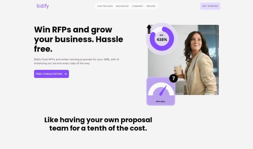 Screenshot of Bidify