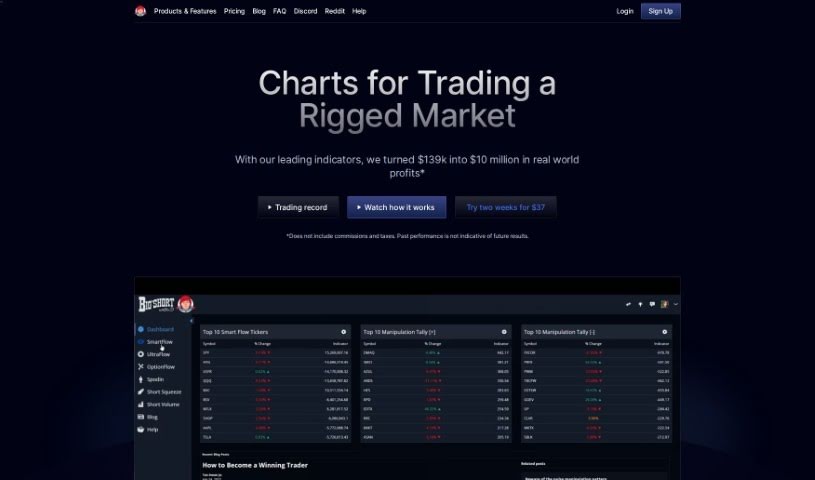 Screenshot of Bigshort