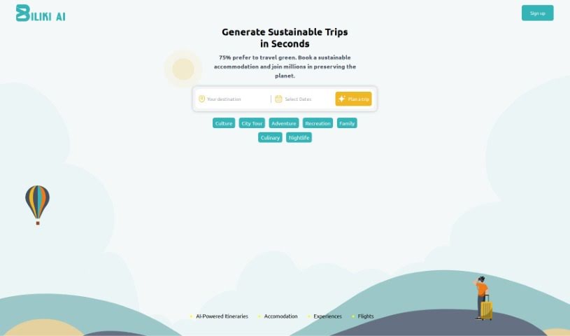 Screenshot of Biliki Ai