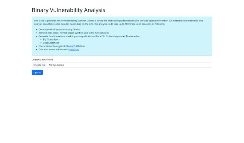 Screenshot of Binanalysis