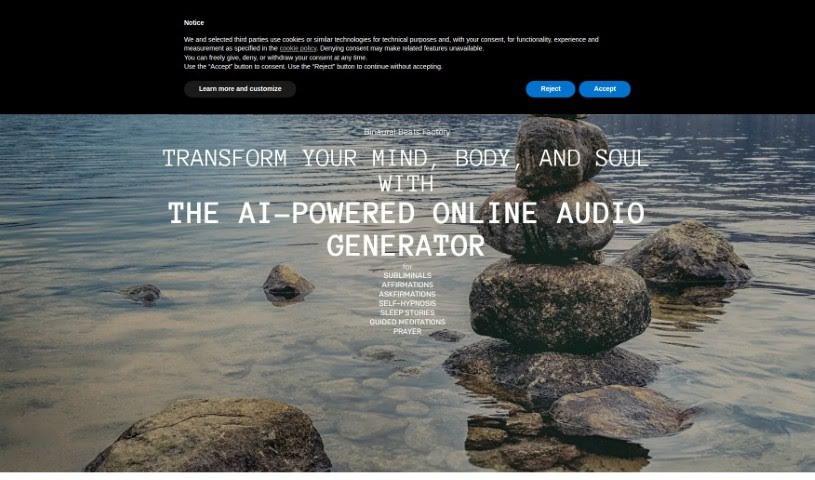 Screenshot of Binaural Beats Factory