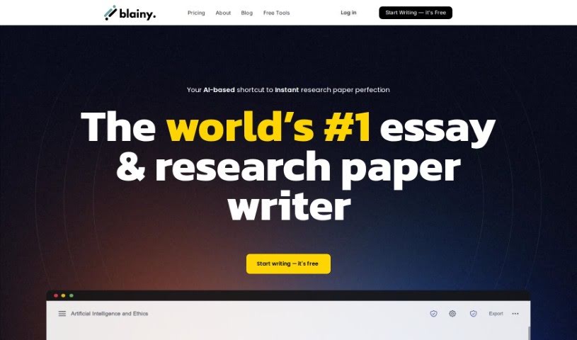 Screenshot of Blainy