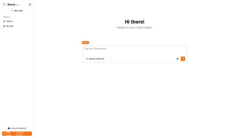 Screenshot of Blend AI