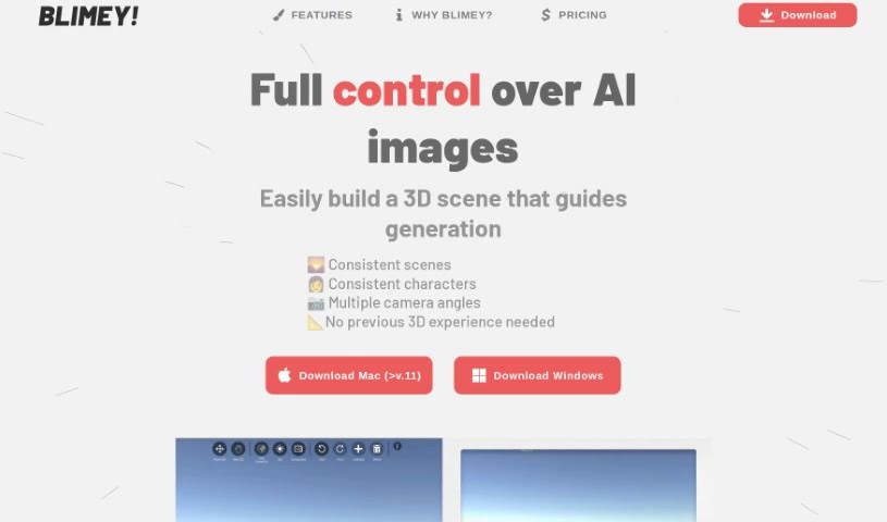 Screenshot of Blimey