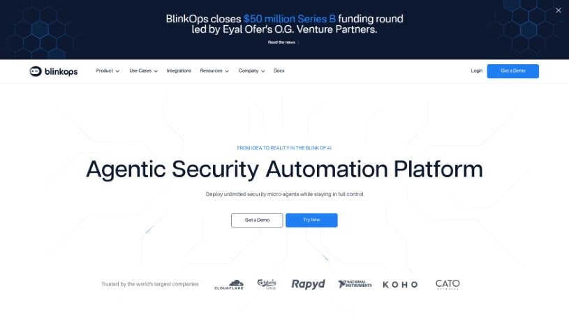 Screenshot of Blink Ops