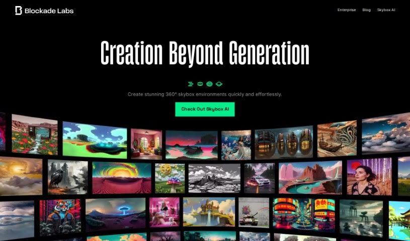 Screenshot of Blockade Labs