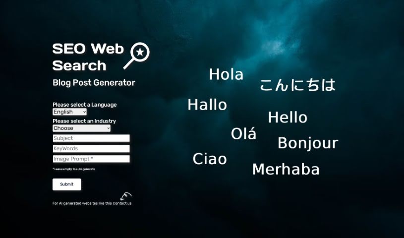 Screenshot of Blog Post Generator