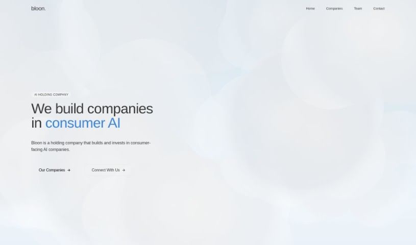 Screenshot of Bloon AI