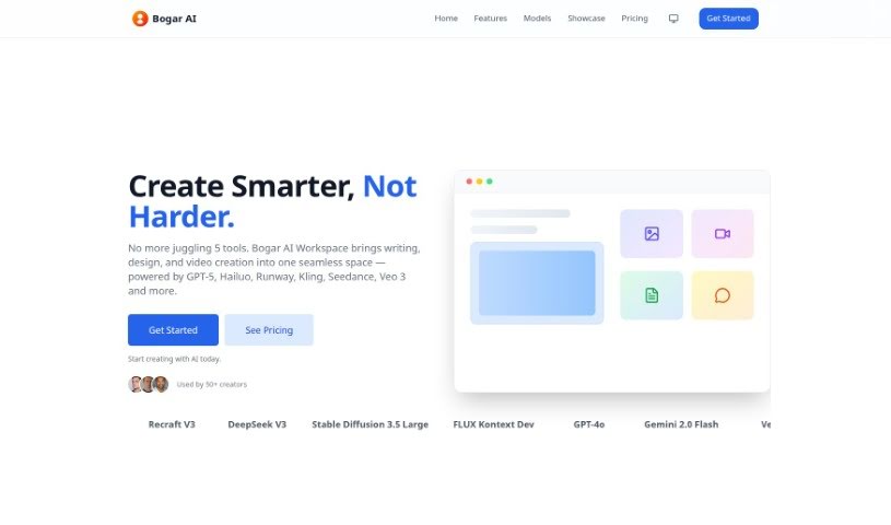 Screenshot of Bogar.ai