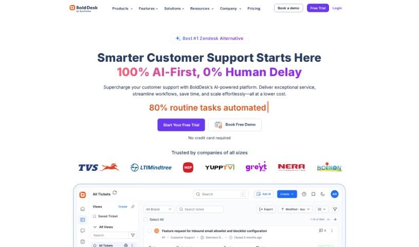 Screenshot of BoldDesk