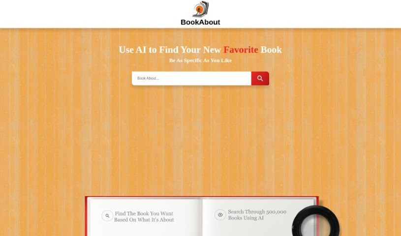 Screenshot of Bookabout