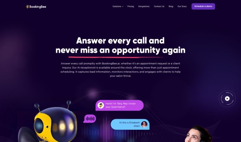 Screenshot of Bookingbee