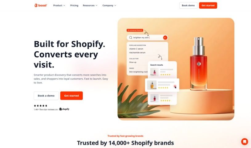 Screenshot of Boost Commerce