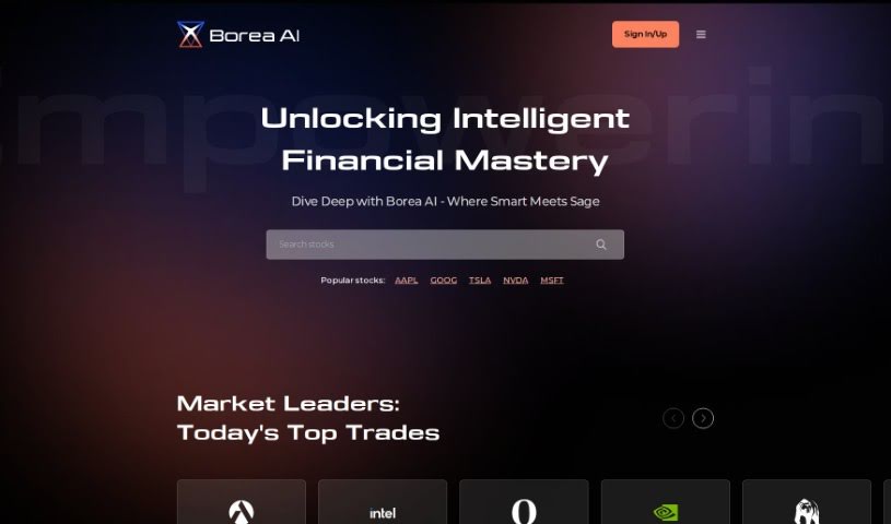 Screenshot of Borea AI