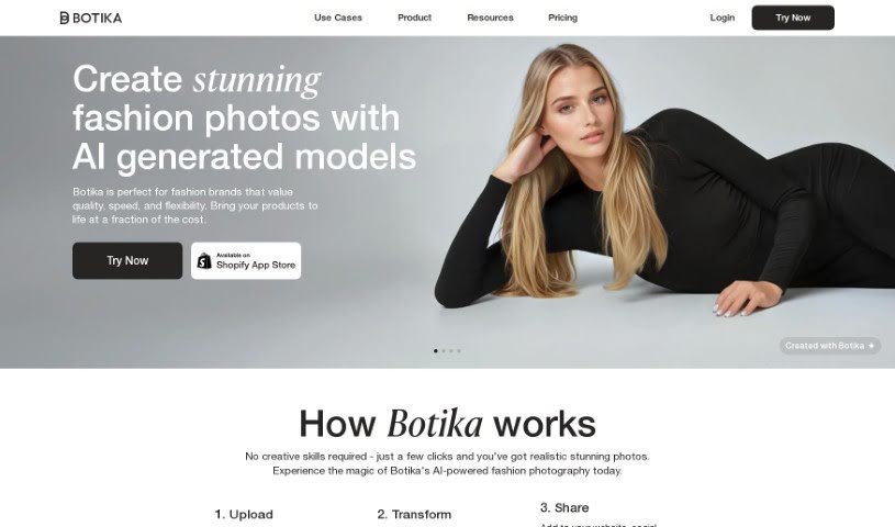 Screenshot of Botika