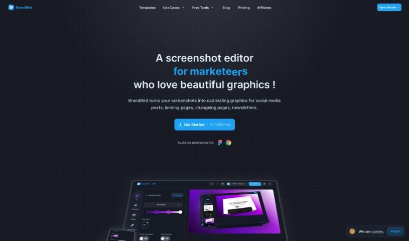 Screenshot of BrandBird