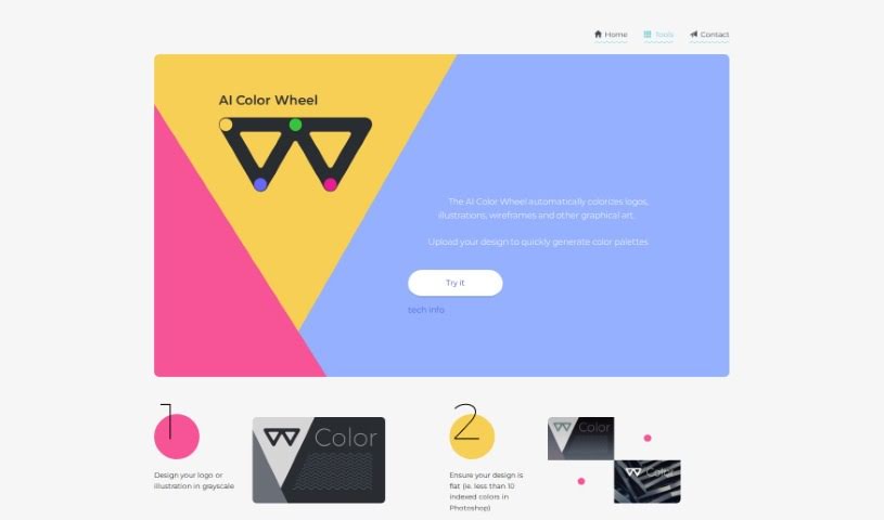 Screenshot of Brandmark Color Wheel