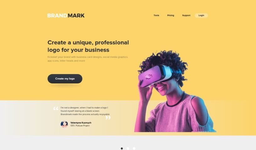 Screenshot of Brandmark