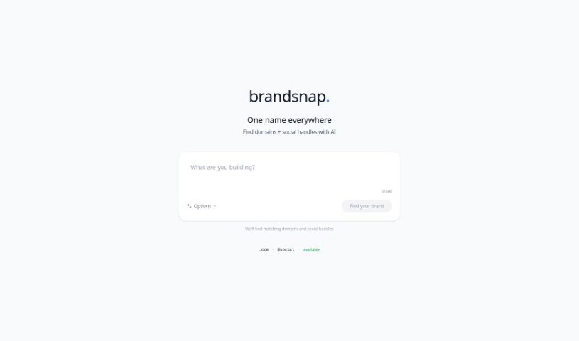 Screenshot of Brandsnap