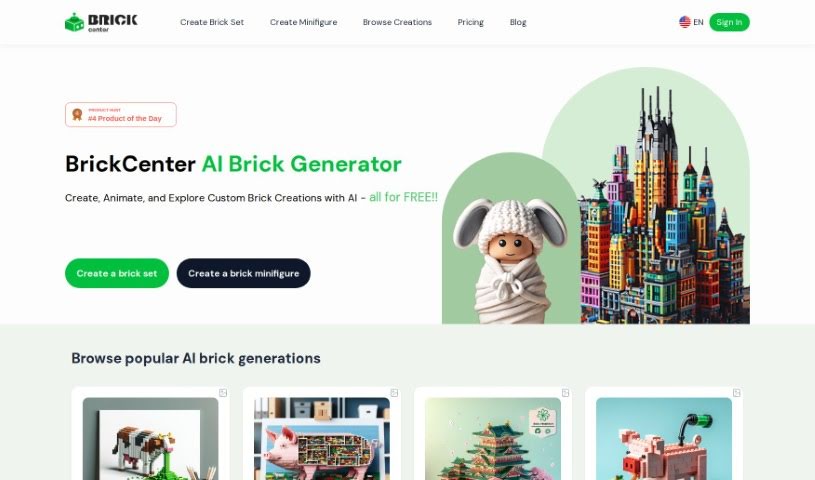 Screenshot of BrickCenter