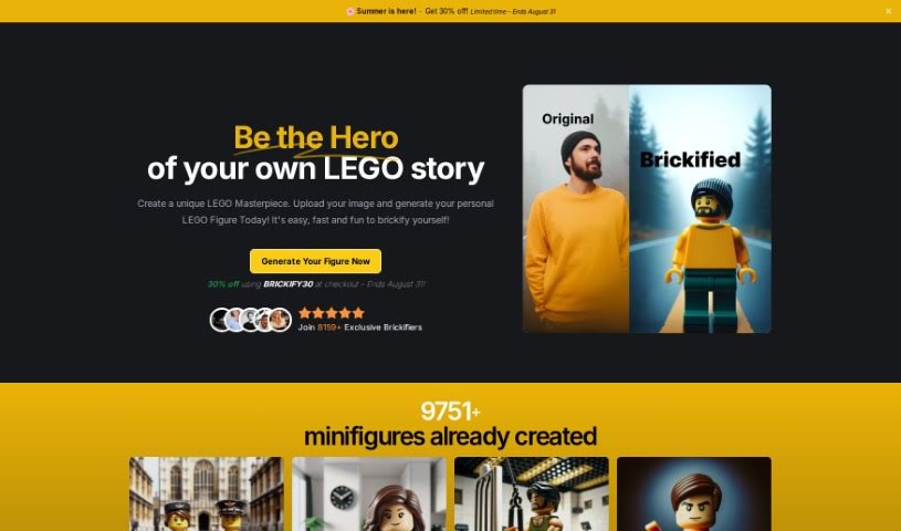 Screenshot of Brickifyme