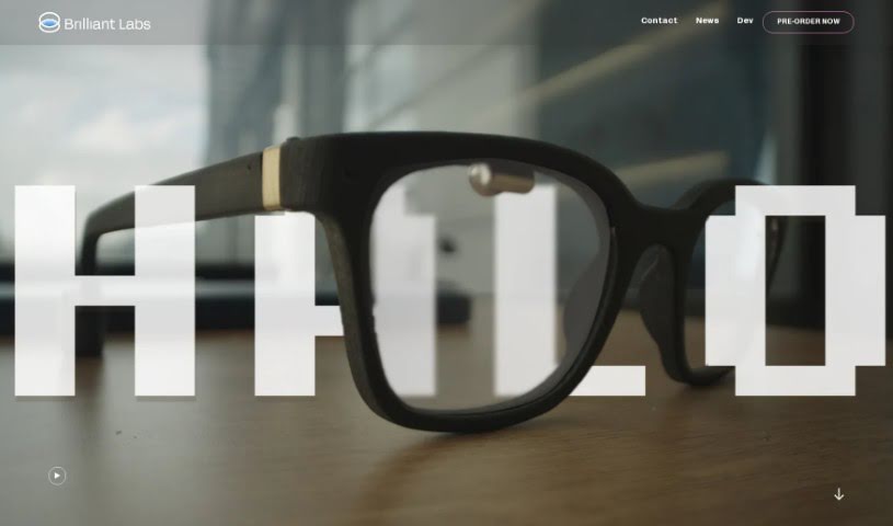 Screenshot of Brilliant Labs