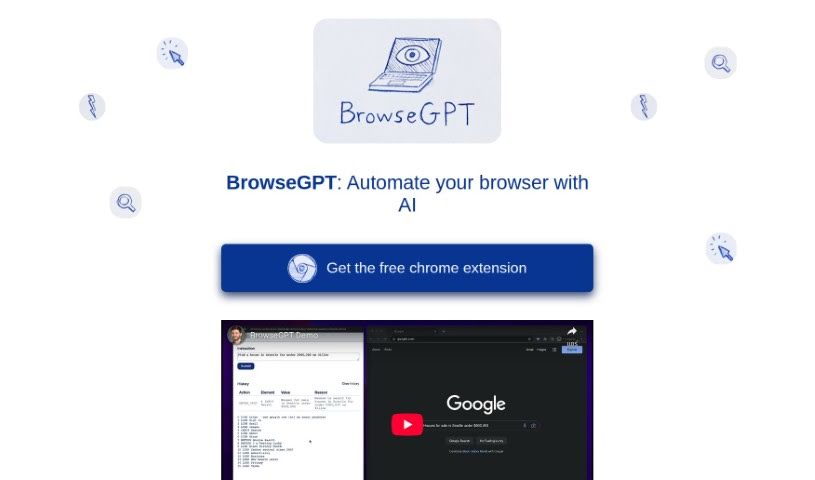 Screenshot of BrowseGPT