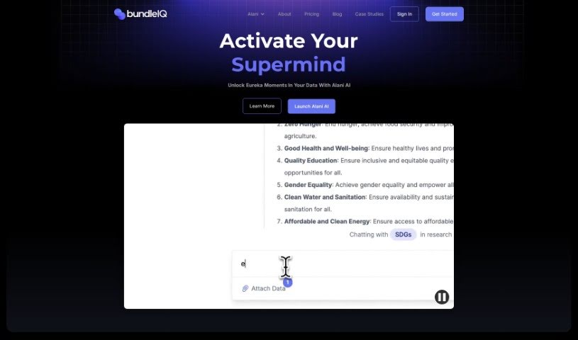 Screenshot of bundleIQ